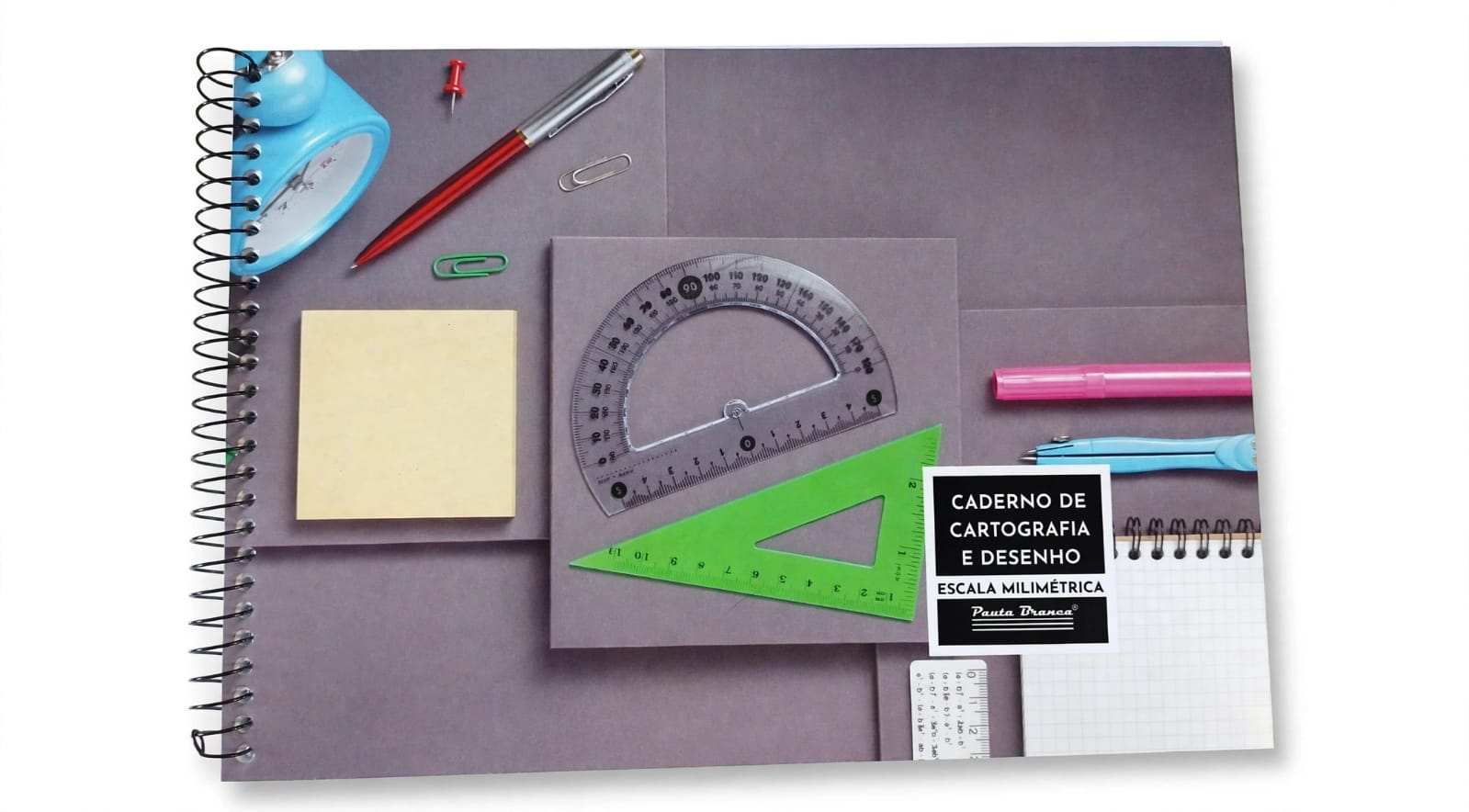 CADERNO CARTOGRAFIA MILIMETRADO C.D. 60FLS